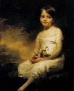 RAEBURN, Sir Henry Young Girl Holding Flowers Spain oil painting artist